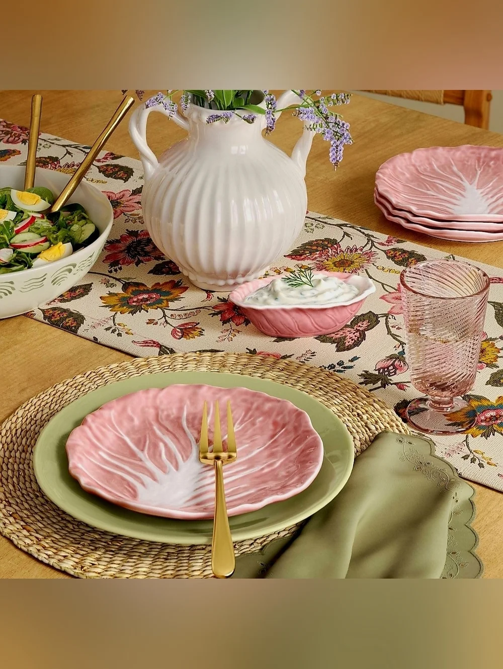 New Target Threshold 2026 Easter 5 oz Stoneware Radicchio Dip Bowl Pink cabbage